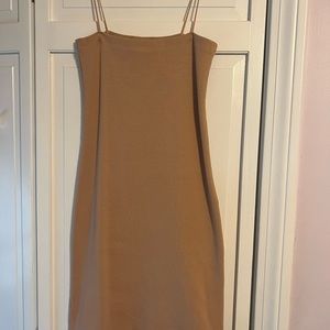 Zara Nude bodycon dress, new with tags